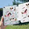 Ins Apple Star es adecuado para funda protectora de tableta iPad mini 7/6, air 8 anticaídas Plegado en Y Pro 13 con ranura para lápiz
