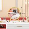 Espejo de maquillaje de escritorio LED para el hogar, dormitorio, intranet popular ins, espejo redondo para tocador, Espejo de belleza