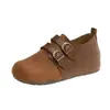 Zapatos Casuales para Mujer Zapatos Birkenstock Suela Suave Ligeros Cómodos Retro Aumentador de Altura Interior Slip-on Mocasines de Doble Hebilla Zapatos de Otoño