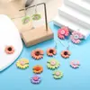 Colgante de Crisantemo Margarita Color Macarrón Simple Accesorios de Joyería Hechos a Mano DIY Collar Pendientes Colgante de Resina W372
