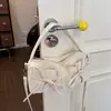 Bolso de Hombro Cruzado de Moda Coreana con Pliegues Tendencia Verano 2026 Nuevo Color Sólido Textura Ins Estilo Bolso Almohada