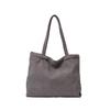 2025 Nova Bolsa de Lona de Veludo Cotelê Retro Laid-back Grande Capacidade Bolsa de Ombro Simples All-match Bolsa