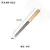 Cortador de pan de acero inoxidable con mango de madera de loto, cortador de sándwiches, cuchillo de pastel dentado, cuchillo para pan tostado, hoja ondulada