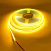 Fita de LED Cob 24V 320D Baixa Tensão 12V Luz Colorida Cor Única Barra de 8mm Canal de Alumínio Ktv Atmosfera Tira de Luz Linear Flexível