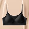 Base de Maquillaje Líquida Seamless Beauty Back con Almohadilla para el Pecho Sin Aro de Metal Sujetador Push up Tirante Fino Anticaída Ropa Interior Invisible Transpirable para Mujer