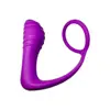 Plug anal rosqueado com trava de polegar para homens, anel de contenção física, masturbador anal vibratório, brinquedo de massagem, brinquedo sexual