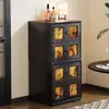 Estilo Medieval Nube Fragante Gasa Módulo de Armario Combinación de Gabinetes Madera Maciza Retro Gabinete Carmen Nuevo Estilo Chino Mueble de TV Mesita de Noche