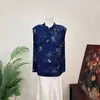 Zhi Li Blusa Exterior Elegante Jacquard Estilo Chino Nuevo 2026 Verano Nuevo Chaleco de Cuello Alto para Mujer