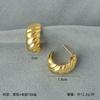 Pendientes de stock transparente, tendencia de pendientes irregulares, Europa y Estados Unidos, personalidad retro creativa exagerada, pendientes pequeños de muchas especificaciones.
