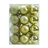 Item popular transfronteiriço: Bolas de Natal Plásticas Galvanizadas de 3cm, Conjunto com 24 Peças, Bolas Decorativas Brilhantes, Bolas Foscas, Enfeites para Pendurar na Árvore de Natal