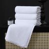 Toalhas de Hotel e Toalhas de Banho, Algodão Puro Extra Absorvente, Adequadas para Salões de Beleza, Hotéis, Fontes Termais e Pousadas, Brancas, Podem Adicionar Logotipo