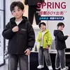 Ropa elegante de primavera y otoño para niños, chaqueta nueva 2026 para niño grande, cortavientos, ropa de exterior, top tipo chaqueta