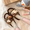 Lindas pantuflas de peluche de gatito de dibujos animados para mujer, adecuadas para usar al aire libre, nuevo modelo otoño e invierno 2026, pantuflas de algodón de suela gruesa para uso en casa