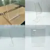 [Personalizado] Suporte de Mesa Acrílico Bsd12A4, Suporte de Mesa Display em L com Abertura Lateral, Suporte de Cardápio