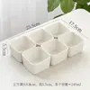 Cuencos cuadrados de cerámica, cuencos para snacks, cuencos para salsas para mojar, cuencos para vaporera, ollas para vaporera, cajas para vaporera, platos para vaporera, cuencos para postre, cuencos para cocer huevos al vapor, platos para vaporera domésticos