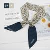 Lenço de Seda Versátil de 96 cm de Comprimento com Laço, Fita Floral e Fita Decorativa para Amarrar no Cabelo ou Decorar Bolsas como Lembrança