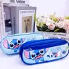 Estuche de Lápices de Dibujos Animados Transfronterizo Estuche Rígido de Doble Capa Bolsa de Almacenamiento de Gran Capacidad para Hombres y Mujeres Estudiantes Sanrio Kulomi
