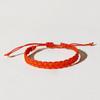 Nueva pulsera de mano tejida a mano de playa multicolor, pulsera para pareja para estudiantes de campus, hombres y mujeres, pulsera impermeable de cuerda encerada en stock