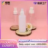 Botella de Spray Personalizada de Plástico PET Transparente Atomizador de Niebla Fina Tónico Líquido Hidratante para el Cuidado de la Piel Botella para Trasvasar