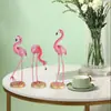 Adorno de Flamenco Rosa Gabinete de TV Decoración del Hogar Animales Ins Escritorio Sala de Estar Decoración Pequeña Moderna Minimalista