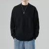 Comércio exterior transfronteiriço outono e inverno novo suéter de malha masculino 2024 outono e inverno novo moda tendência gola redonda suéter masculino