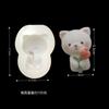 Aromaterapia para carro estilo tulipan urso fofo gesso saída de ar do carro pedra de incenso expansível decorativa molde de silicone