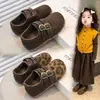 Zapatos de Cuero para Niños Estilo Británico Versátiles Otoño 2026 Nuevas Llegadas Zapatos Casuales para Niñas Niños Pequeños Niñas Zapatos de Princesa Antideslizantes