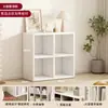 Estante de Livros Armário de Grade Doméstico Armário de Armazenamento Multicamadas Armário Lateral Integrado de Parede Armário de Armazenamento de Chão Armário de Armazenamento Simples para Sala de Estar