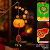 Linterna del Festival de Mediados de Otoño Adorno Colgante Terminado Nuevo Estilo 2026 Linterna de Palacio Estilo Antiguo Luminosa de Mano para Niños Decoración Colgante de Caqui Ruyi