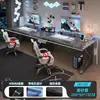 Mesa de computador dupla para quarto, uso doméstico, mesa longa para casais, mesa gamer, conjunto de mesa e cadeira, mesa de escritório simples