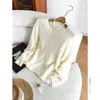 Ropa Única / [Cuello en V / Cuello Redondo / Cárdigan] ¡Enorme! Tejido cepillado de cachemira + lana + seda de 28 hilos