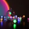 Luces de Cadena de Cuentas Agrietadas Luces de Cadena con Luz Intermitente Arreglo de Atmósfera para Dormitorio Navidad San Valentín Decoración de Flores Cadena de Luces Led