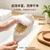 Cepillo de Baño con Cerdas Naturales Mango Largo Antideslizante Masajeador Exfoliante para Espalda Limpieza de Baño en Casa