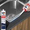 Cozinha e banheiro selagem borda porcelana cola de vidro à prova de mofo branco transparente impermeável silicone à prova de mofo vaso sanitário beleza cola artefato