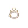 Colgante de joyería de bricolaje, material de cobre, lindo colgante pequeño con forma de gota de aceite fresco, gato, luna y estrella, lindos mini accesorios.