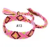 Popular en Europa y América: Pulseras Tejidas Arcoíris Hechas a Mano en Estilo Étnico Nepalí, Venta al por Mayor de Joyería