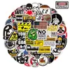 50 piezas de pegatinas para casco con graffiti de venta caliente transfronteriza, pegatinas decorativas para casco, equipaje, refrigerador, patineta, motocicleta
