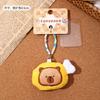 Chaveiro Pingente Capivara de Pelúcia Pão Boneca Fofa Pingente para Mochila Escolar Pequeno Ornamento Boneca Venda por Atacado