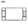 Ventanas abatibles de aleación de aluminio personalizadas, Ventanas de vidrio de piso a techo de aluminio con rotura de puente térmico, Ventanas de acero plástico con instalación en sitio