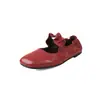 Zapatos Mary Jane con Volantes para Mujer, Zapatos Planos, Nuevo Estilo Otoño, Suela Suave de Piel de Oveja, Punta Cuadrada, Correa Única, Boca Baja Zapatos para Mujer