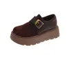 Zapatos Birkenstock de suela gruesa de cobertura total para mujer, nuevo estilo otoño 2026, para personas bajitas, slip-ons cómodos, mocasines de plataforma