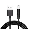 En stock: Cable de carga USB A a horquilla 5521, Cable de datos USB a horquilla 5525, Cable de alimentación de cobre puro DC 5.5*2.1
