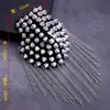 Broches de Terno Estilo Coreano Europeu e Americano para Homens e Mulheres, Jaquetas de Vestir Exageradas, Rebites, Borlas Longas, Ombreiras, Acessórios