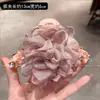 Grampo de Cabelo Flor Rosa de Renda Estilo Doce e Suave para Mulheres, Novo Presilha Tubarão de Cristal de Luxo Leve, Acessório de Cabelo Penteado de Alta Qualidade
