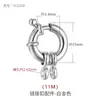 Hebilla Romana Más Anillo Hebilla de Resorte Hebilla Universal Trenzada Hecha a Mano para DIY Accesorios de Hebilla Pulsera Hebilla de Collar Hebilla de Conexión