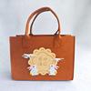 Bolsas de Feltro Atacado, Bolsas Tote de Feltro com Letras, Bolsas de Mão, Lembrancinhas, Presentes Personalizados Coloridos Sólidos de Desenho