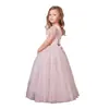 Vestido Infantil, Vestido Princesa Estiloso, Vestido de Noite para Apresentação de Piano de Menina no Outono, Vestido Tutu de Florista para Casamento
