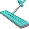 Mopa Plana para Limpieza, Lavado sin Manos, Mopa de Fregado con Agua para Personas Perezosas, Doble Uso para Húmedo y Seco, Giratoria, Fácil de Limpiar, con Mango Extendido