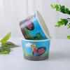 Suministro de fábrica tazón de papel desechable para bebidas frías con impresión a color logo de Foshan impresión vaso de papel pequeño engrosado papel para helado