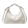 Bolso de Mano Popular Nuevo de Moda Coreana de Cuero Encerado al Aceite para Mujer, Nicho para Viajeros, Versátil, Elegante de Alta Gama, Bandolera